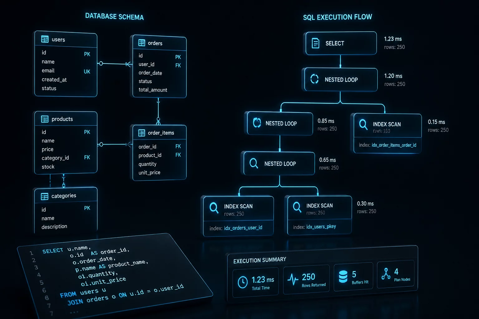 Database Query Intent Visualization