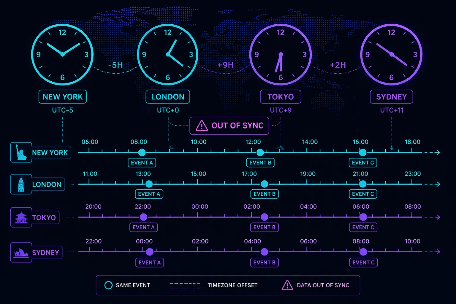 Timezone misalignment reporting error